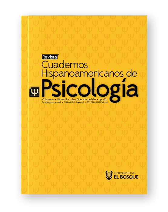 Revista Cuadernos Hispanoamericanos de Psicología - Volumen 16 - Número 2