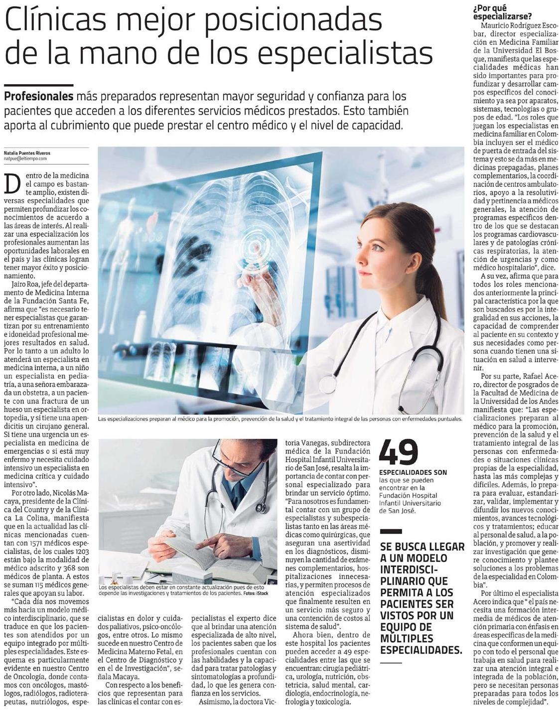 Clínicas mejor posicionadas de la mano de los especialistas