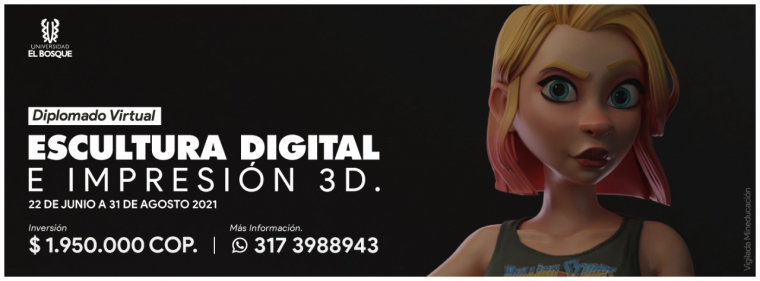 Diplomado Virtual Escultura Digital e Impresión 3D