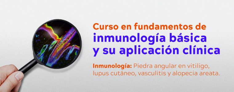 CURSO EN FUNDAMENTOS DE INMUNOLOGÍA BÁSICA Y SU APLICACIÓN CLÍNICA: Inmunología: Piedra angular en vitiligo, lupus cutáneo, vasculitis y alopecia areata.
