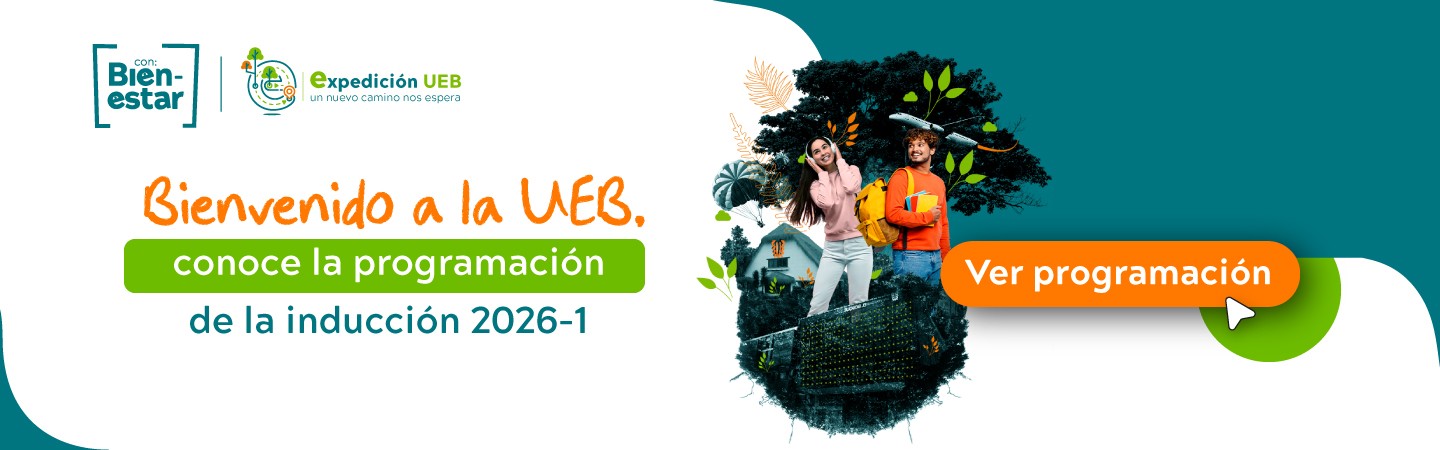 Imagen de fondo blanco con mensaje en primer plano de Bienvenida a la inducción 2026-1