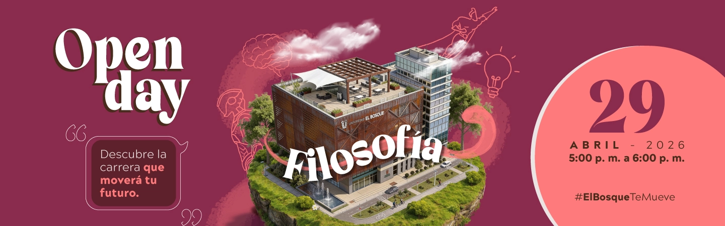 Invitación al Open Day del programa de Filosofia 