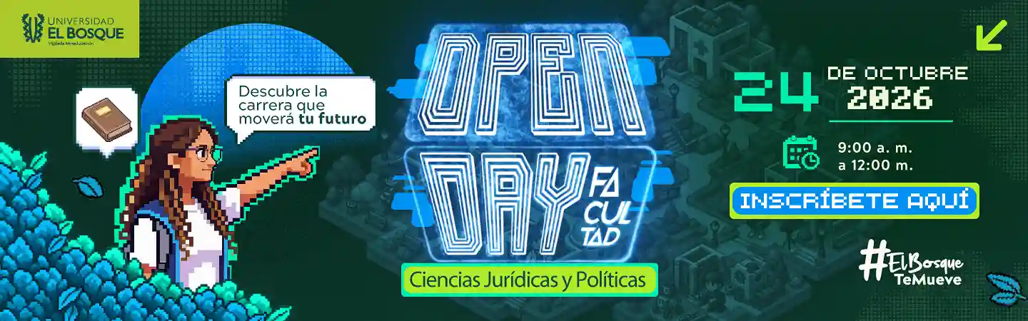 Publicidad que promueve el Open Day, con información sobre horarios y actividades programadas.