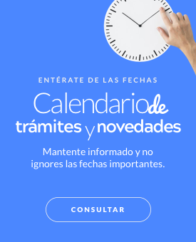 Calendario de trámites y novedades