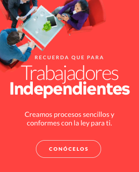 Información para trabajadores independientes