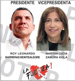 Roy Barreras y su fórmula vicepresidencial