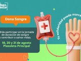 Imagen invitando a donar sangre a las personas de Chocó
