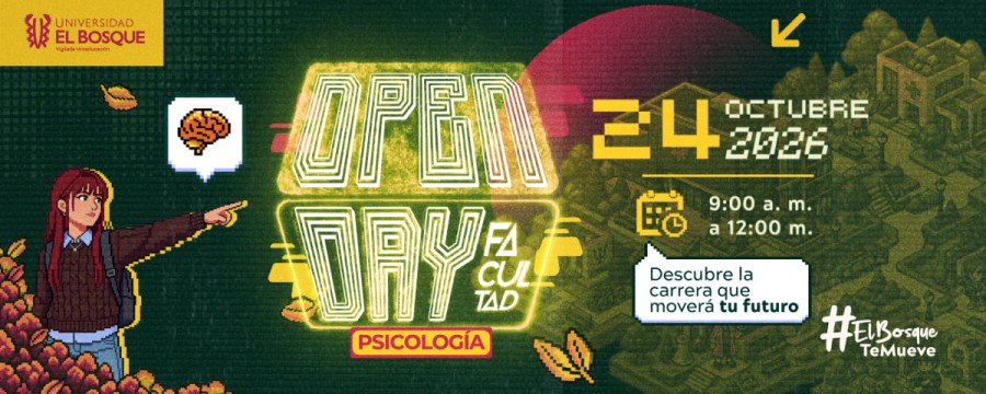 Publicidad que promueve el Open Day, con información sobre horarios y actividades programadas.