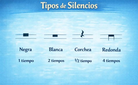 Tipos de silencios en el pentagrama