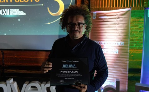 Ganador del primer puesto en Tecnologías emergentes para la calidad de vida del XXXII Congreso Institucional de Investigación.